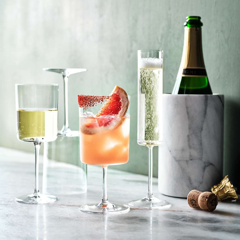 Crate&Barrel | Edge 13-Oz. White Wine Glass x 2